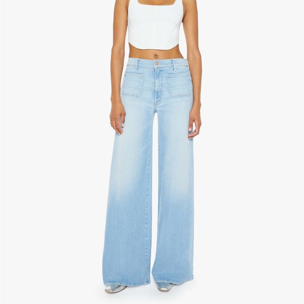 Mother Patch Pocket Undercover Sneak Wide Leg Jeans